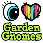 Bright Eye Heart I Love Garden Gnomes Photo Cut Out