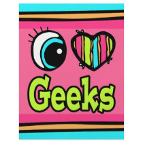 Bright Eye Heart I Love Geeks Full Color Flyer