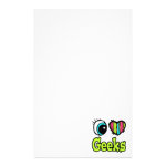 Bright Eye Heart I Love Geeks Personalized Stationery Bright Eye Heart I Love Geeks Personalized Stationery