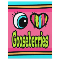Bright Eye Heart I Love Gooseberries Flyer Design