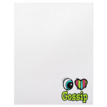 Bright Eye Heart I Love Gossip Letterhead