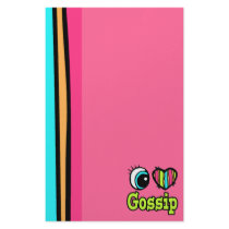 Bright Eye Heart I Love Gossip Personalized Stationery