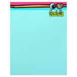 Bright Eye Heart I Love Gumballs Letterhead Template
