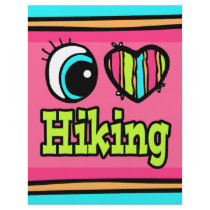 Bright Eye Heart I Love Hiking Flyers