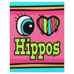 Bright Eye Heart I Love Hippos flyers