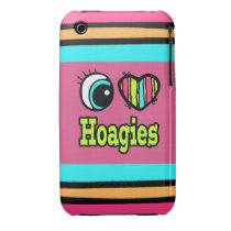 Bright Eye Heart I Love Hoagies iPhone 3 Case-Mate Cases