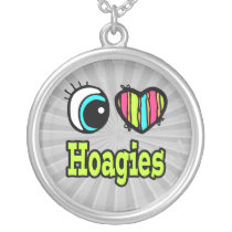 Bright Eye Heart I Love Hoagies Necklaces