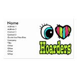 Bright Eye Heart I Love Hoarders Business Card