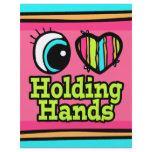 Bright Eye Heart I Love Holding Hands Flyer Design