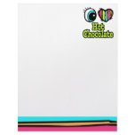 Bright Eye Heart I Love Hot Chocolate Custom Letterhead