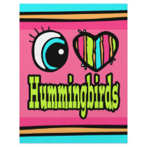 Bright Eye Heart I Love Hummingbirds Flyer Design