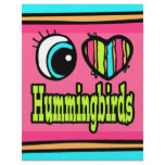 Bright Eye Heart I Love Hummingbirds Flyer Design