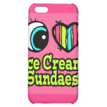 Bright Eye Heart I Love Ice Cream Sundaes iPhone 5C Covers