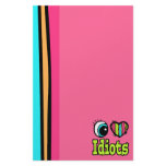 Bright Eye Heart I Love Idiots stationery