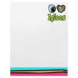 Bright Eye Heart I Love Igloos Custom Letterhead