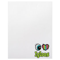 Bright Eye Heart I Love Igloos Customized Letterhead