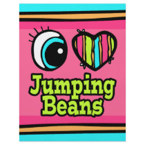 Bright Eye Heart I Love Jumping Beans Flyer Design