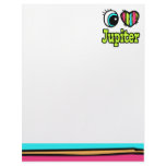 Bright Eye Heart I Love Jupiter Personalized Letterhead