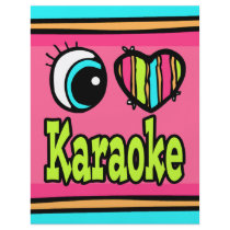 Bright Eye Heart I Love Karaoke Flyer