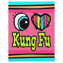 Bright Eye Heart I Love Kung Fu Flyer Design