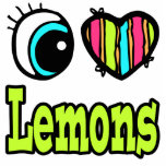 Bright Eye Heart I Love Lemons Photo Sculpture