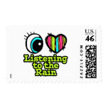 Bright Eye Heart I Love Listening to the Rain Postage Stamps