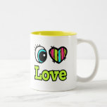 Bright Eye Heart I Love Love Coffee Mug