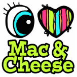 Bright Eye Heart I Love Mac and Cheese Photo Sculpture