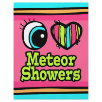 Bright Eye Heart I Love Meteor Showers Flyers