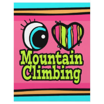 Bright Eye Heart I Love Mountain Climbing Personalized Flyer