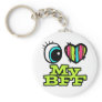 Bright Eye Heart I Love My BFF Key Chains