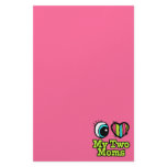 Bright Eye Heart I Love My Two Moms Stationery