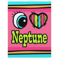 Bright Eye Heart I Love Neptune Custom Flyer