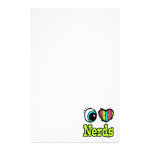 Bright Eye Heart I Love Nerds Stationery Design Bright Eye Heart I Love Nerds Stationery Design