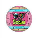 Bright Eye Heart I Love Noodles Clocks