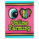 Bright Eye Heart I Love Online Farming flyers