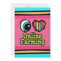 Bright Eye Heart I Love Online Farming Custom Announcement