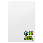 Bright Eye Heart I Love Online Farming Stationery Design