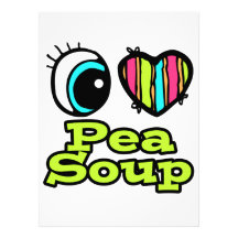 Bright Eye Heart I Love Pea Soup Invite