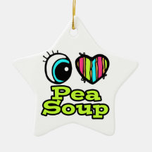 Bright Eye Heart I Love Pea Soup Ornaments