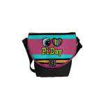 Bright Eye Heart I Love Pi Day Messenger Bag