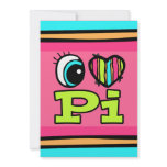 Bright Eye Heart I Love Pi invitations