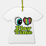 Bright Eye Heart I Love Play Time Ornaments
