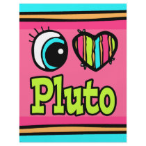 Bright Eye Heart I Love Pluto Custom Flyer