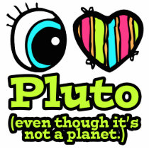 Bright Eye Heart I Love Pluto Photo Cutout
