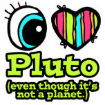 Bright Eye Heart I Love Pluto Photo Cutout