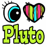 Bright Eye Heart I Love Pluto Photo Cut Outs