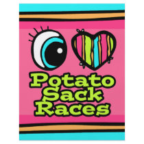 Bright Eye Heart I Love Potato Sack Races Flyers