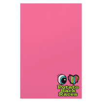 Bright Eye Heart I Love Potato Sack Races Stationery Paper