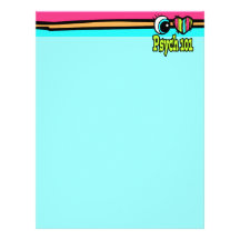 Bright Eye Heart I Love Psych 101 Letterhead